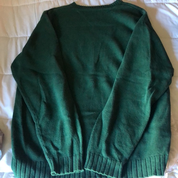 TOMMY HILFIGER SWEATER LOT 2 MENS SIZE MEDIUM M  NAVY BLUE HUNTER GREEN SHIRTS ! - Picture 4 of 7